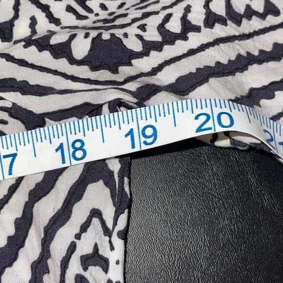 Fun2fun Women's 3/4 Sleeve Top Blouse Bohemian Geometric Tunic Black Size Medium - Picture 7 of 11